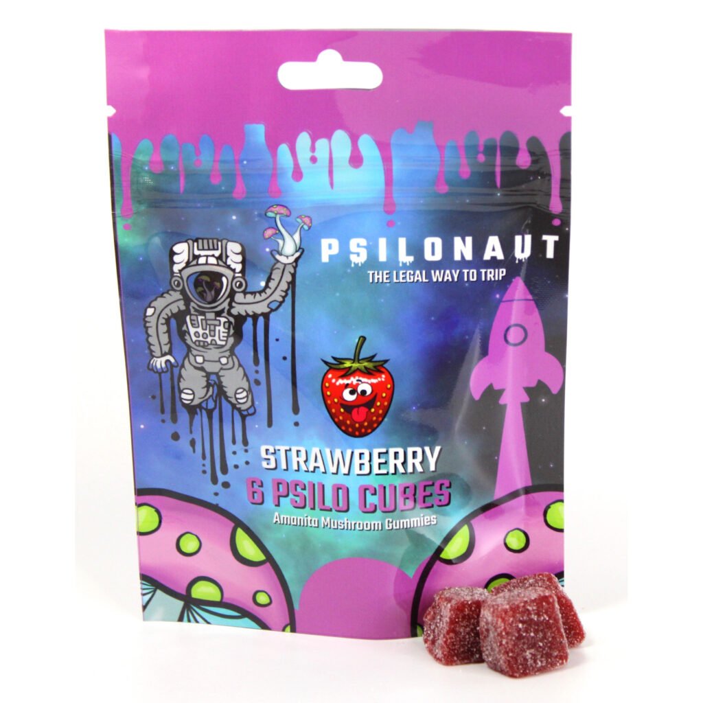 psilonaut amanita mushroom gummies psilo cube 6 count 18546